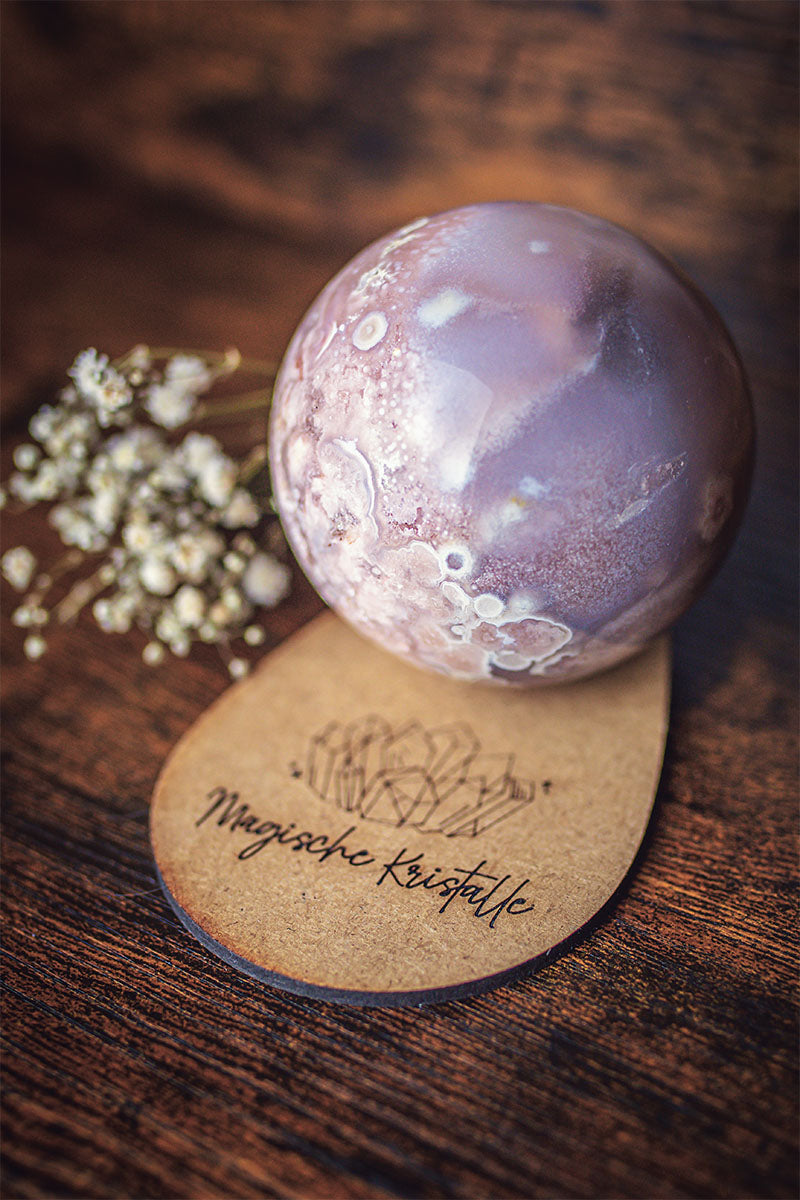Pink Amethyst Blumenachat Kugel